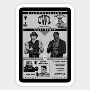 CWL 1 Cover - Retro Poster Sticker